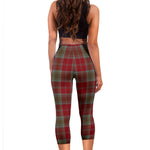 Scotstee Shop Tartan Capris Leggings Lindsay Weathered Tartan Leggings, Girls Capri Leggings, Capri Yoga Pants, Tartan Capri Leggings, Plaid Capri Leggings