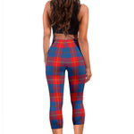 Scotstee Shop Tartan Capris Leggings Galloway Red Tartan Leggings, Girls Capri Leggings, Capri Yoga Pants, Tartan Capri Leggings, Plaid Capri Leggings