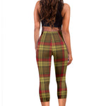 Scotstee Shop Tartan Capris Leggings Macmillan Old Weathered Tartan Leggings, Girls Capri Leggings, Capri Yoga Pants, Tartan Capri Leggings, Plaid Capri Leggings