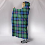 Scotstee Shop Tartan Blanket Hoodie - Clan Sutherland Old Ancient Tartan Hooded Blanket