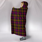 Scotstee Shop Tartan Blanket Hoodie - Clan Carnegie Modern Tartan Hooded Blanket