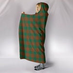 Scotstee Shop Tartan Blanket Hoodie - Clan Menzies Green Ancient Tartan Hooded Blanket
