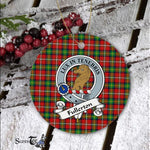Fullerton Scottish Clan Badge Plaid Ornament Gift. Christmas Tree Ornament Fullerton Clan Tartan Ornament Great Christmas Ornaments Gift - Scotstee Shop