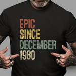Fun Epic Since December 1980 40th Birthday Gift 40 Year Old Birthday Shirt - Scotstee Shop