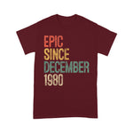 Fun Epic Since December 1980 40th Birthday Gift 40 Year Old Birthday Shirt - Scotstee Shop