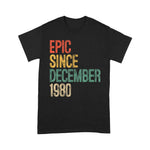 Fun Epic Since December 1980 40th Birthday Gift 40 Year Old Birthday Shirt - Scotstee Shop