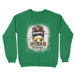 Funny Halloween Spooky Mama Messy Bun Mom Womens Halloween Sweatshirts, Halloween Sweatshirt Plus Size - Scotstee Shop