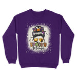 Funny Halloween Spooky Mama Messy Bun Mom Womens Halloween Sweatshirts, Halloween Sweatshirt Plus Size - Scotstee Shop