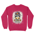 Funny Halloween Spooky Mama Messy Bun Mom Womens Halloween Sweatshirts, Halloween Sweatshirt Plus Size - Scotstee Shop
