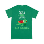 Funny Sea Turtle Shirt Just A Girl Who Loves Sea Turtles Clothes Gift Sea Turtle Sea Turtle T Shirt - Scotstee Shop