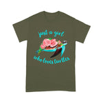 Funny Sea Turtle Shirt Just A Girl Who Loves Turtles Floral Sea Turtle Funny Sea Turtle Shirt - Scotstee Shop