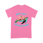 Funny Sea Turtle Shirt Just A Girl Who Loves Turtles Floral Sea Turtle Funny Sea Turtle Shirt - Scotstee Shop