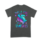 Funny Sea Turtle Shirt Just a Girl Who Loves Turtles Galaxy Space Sea Turtle Gift Funny Sea Turtle TShirt - Scotstee Shop