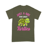 Funny Sea Turtle Shirt Just A Girl Who Loves Turtles Lover Gift Cute Turtle Love Funny Sea Turtle TShirt - Scotstee Shop