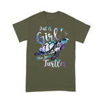 Funny Sea Turtle Shirt Just A Girl Who Loves Turtles, Sea Turtle Ocean Gifts Funny Sea Turtle T Shirt - Scotstee Shop