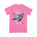 Funny Sea Turtle Shirt Just A Girl Who Loves Turtles, Sea Turtle Ocean Gifts Funny Sea Turtle T Shirt - Scotstee Shop