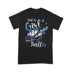 Funny Sea Turtle Shirt Just A Girl Who Loves Turtles, Sea Turtle Ocean Gifts Funny Sea Turtle T Shirt - Scotstee Shop