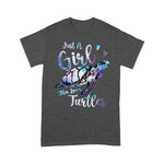 Funny Sea Turtle Shirt Just A Girl Who Loves Turtles, Sea Turtle Ocean Gifts Funny Sea Turtle T Shirt - Scotstee Shop
