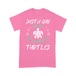 Funny Sea Turtle Shirt Just A Guy Who Loves Turtles Gift Sea Turtle TShirt - Scotstee Shop