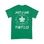 Funny Sea Turtle Shirt Just A Guy Who Loves Turtles Gift Sea Turtle TShirt - Scotstee Shop