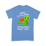 Funny Sea Turtle Shirt Rock Paper Scissors Throat Punch I Win Turtle Sea Turtle Shirt - Scotstee Shop