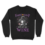 Funny Witch Forget Candy Just Give Me Wine Halloween T-Shirt - Standard Crew Neck Sweatshirt - Scotstee Shop