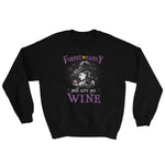 Funny Witch Forget Candy Just Give Me Wine Halloween T-Shirt - Standard Crew Neck Sweatshirt - Scotstee Shop