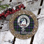 Galbraith Celtic Circle Plaid Ornament Gift. Christmas Tree Ornament Tartan Ornament Great Christmas Ornaments Gift - Scotstee Shop