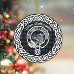 Galbraith Clan Tartan Crest Badge Plaid Ornament Gift. Christmas Tree Ornament Tartan Ornament Great Christmas Ornaments Gift - Scotstee Shop