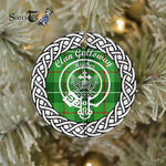 Galloway Clan Tartan Crest Badge Plaid Ornament Gift. Christmas Tree Ornament Tartan Ornament Great Christmas Ornaments Gift - Scotstee Shop