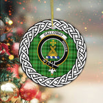Galloway Tartan Ornament,  ceramic ornament, personalized christmas ornaments, christmas tree ornaments, christmas door decorations, Plaid Ornament, Tartan Ceramic Ornament