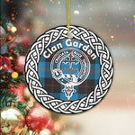 Garden Clan Tartan Crest Badge Plaid Ornament Gift. Christmas Tree Ornament Tartan Ornament Great Christmas Ornaments Gift - Scotstee Shop