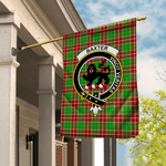 Garden Flag Baxter Modern Tartan Flag Clan Badge Tartan House Flag