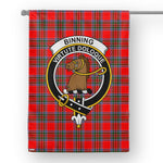 Garden Flag Binning Tartan Flag Clan Badge Tartan House Flag