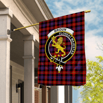 Garden Flag Broun Modern Tartan Flag Clan Badge Tartan House Flag