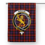 Garden Flag Broun Modern Tartan Flag Clan Badge Tartan House Flag