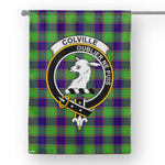 Garden Flag Colville Tartan Flag Clan Badge Tartan House Flag