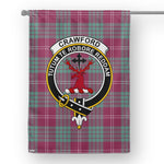 Garden Flag Crawford Ancient Tartan Flag Clan Badge Tartan House Flag