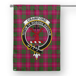 Garden Flag Crawford Tartan Flag Clan Badge Tartan House Flag
