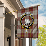 Garden Flag Cunningham Burgundy Dancers Tartan Flag Clan Badge Tartan House Flag