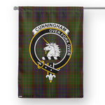 Garden Flag Cunningham Hunting Modern Tartan Flag Clan Badge Tartan House Flag