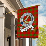 Garden Flag Dewar Clan Badge Tartan Flag Scottish Tartan House Flag - Scotstee Shop