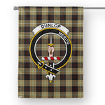 Garden Flag Dunlop Hunting Tartan Flag Clan Badge Tartan House Flag