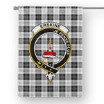 Garden Flag Erskine Black And White Tartan Flag Clan Badge Tartan House Flag