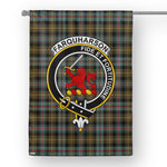 Garden Flag Farquharson Weathered Tartan Flag Clan Badge Tartan House Flag