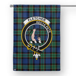 Garden Flag Fletcher Ancient Tartan Flag Clan Badge Tartan House Flag