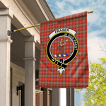 Garden Flag Fraser Of Lovat Weathered Tartan Flag Clan Badge Tartan House Flag