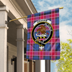 Garden Flag Graham Of Menteith Pink Tartan Flag Clan Badge Tartan House Flag