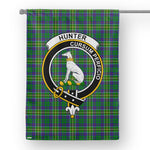Garden Flag Hunter Of Hunterston Tartan Flag Clan Badge Tartan House Flag
