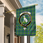 Garden Flag Hunter Of Hunterston Tartan Flag Clan Badge Tartan House Flag